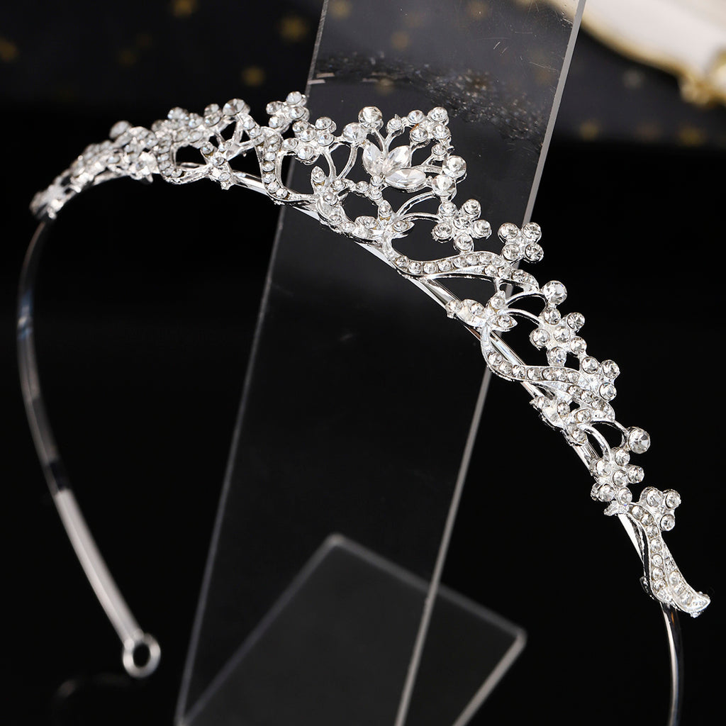 Flower crown hair rhinestone